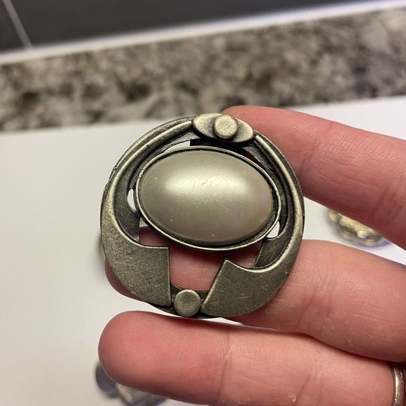 Lot Of 3 Statement Vintage / Modern Clip On Clip-on Earrings Dress up - Picture 7 of 10